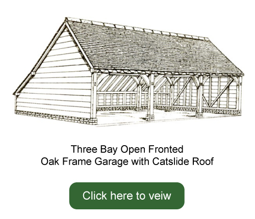 3 Bay Oak Frame Garage